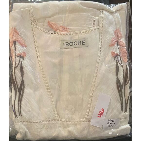 St. Roche NWT Lake Mini Dress in Ivory Size M - Picture 3 of 4